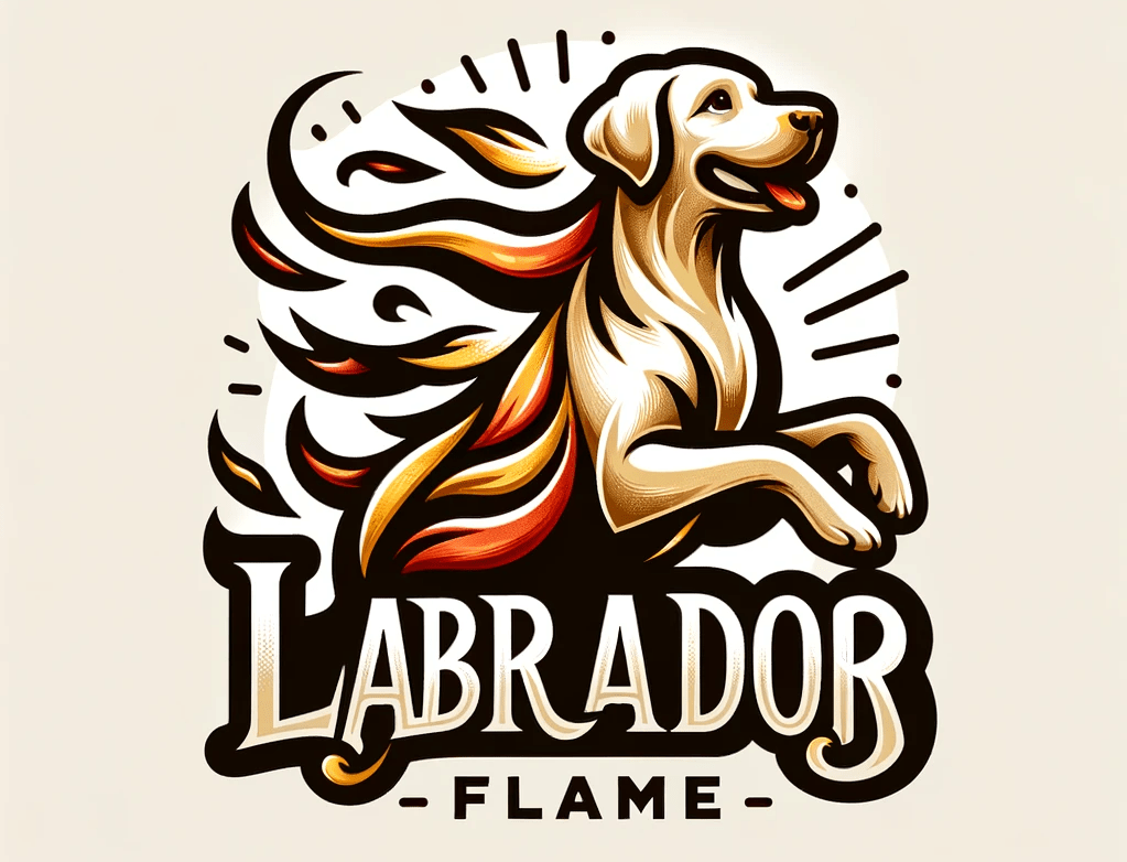 Allevamento Labrador Flame. Cuccioli di Labrador Retriever. Labrador Neri, chocolate, beige. Cuccioli labrador Piemonte. Logo.